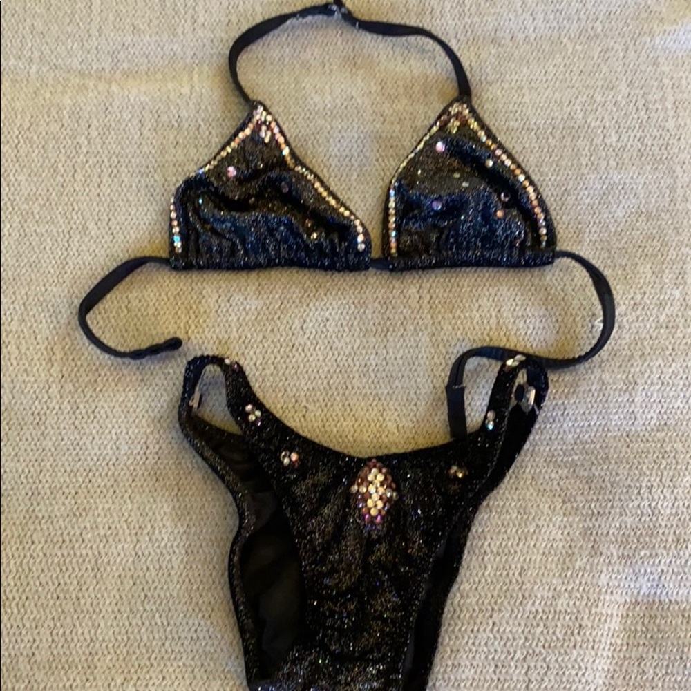 Custom competition velvet bikini